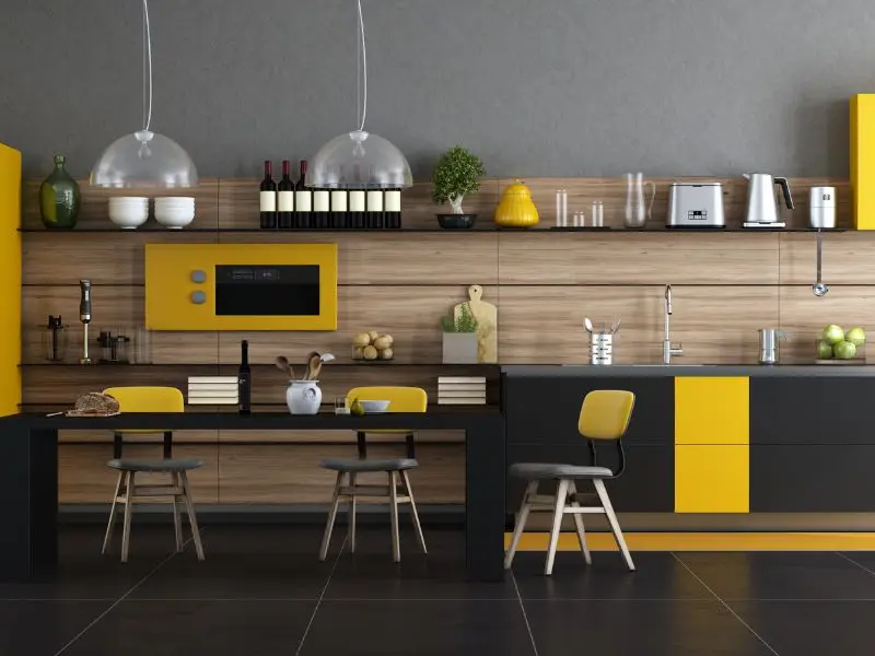 טפט מטבח אפור